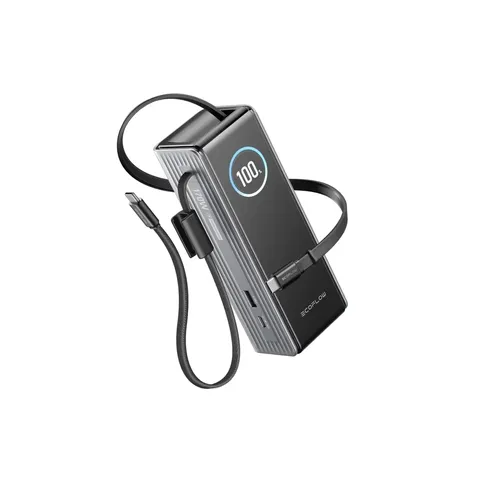 Павербанк EcoFlow RAPID Power Bank з кабелями 25000mAh сріблястий — фото 6