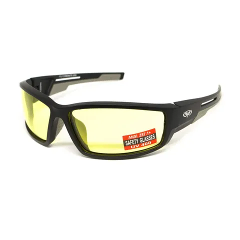 Окуляри захисні Global Vision Sly (yellow), жовті, Чорний — фото 2