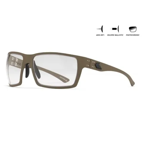 Захисні окуляри Gatorz Marauder Photochromic ANSI Z87.1 Mil-Spec Ballistic, Tan Cerakote - GZ-12-305 — фото 2