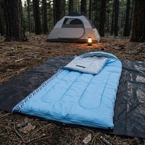 Спальник з капюшоном Naturehike L250 NH21MSD07, (9°C), правий, блакитний