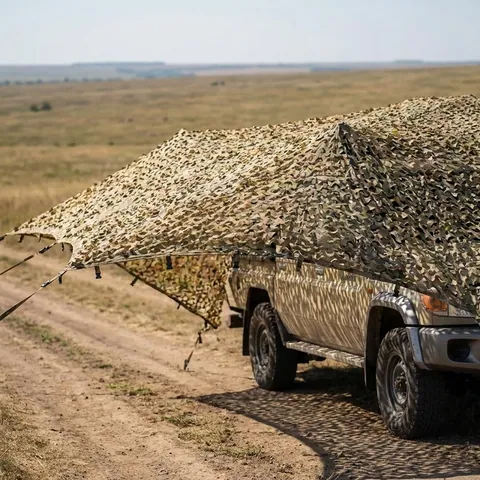 Маскувальна сітка Militex для окопів та бліндажів Степовий мультикам 8х10м (площа 80 кв.м.)