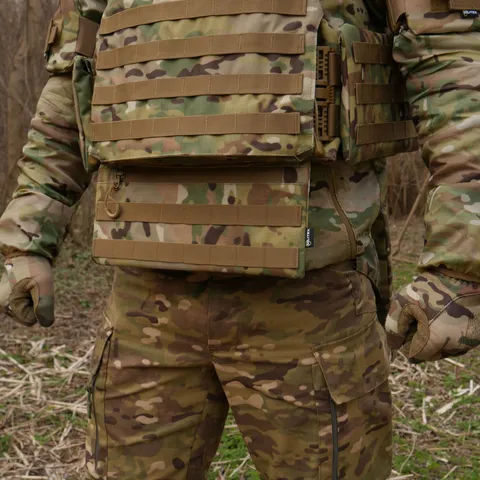 Захист живота (кишківник) Kiborg з балістичним пакетом 1 клас захисту Militex Multicam — фото 9