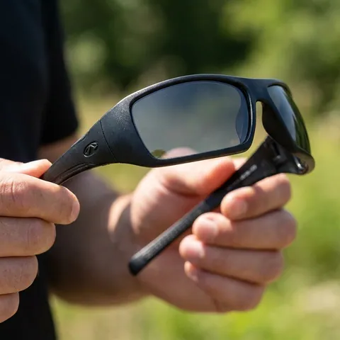Окуляри поляризаційні (захисні) Pyramex Goliath Polarized (gray), сірі, Чорний — фото 3