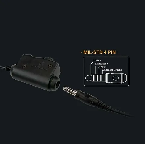 PTT кнопка Opsmen Earmor M52 для радіо станції Kenwood і Baofeng — фото 7