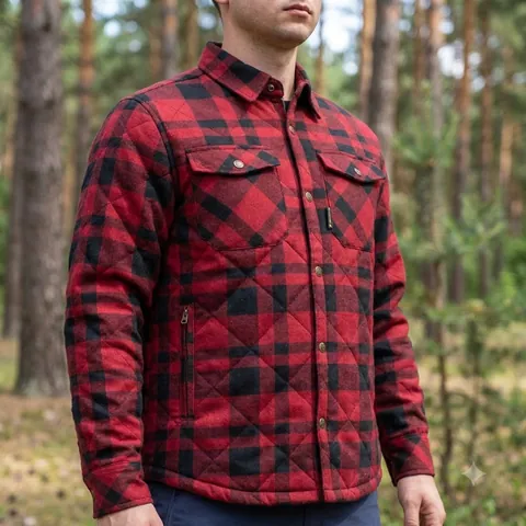 Куртка Frontier Tartan Червона — фото 3