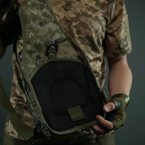 Сумка через плече — Піксель з MOLLE-системою — фото 11