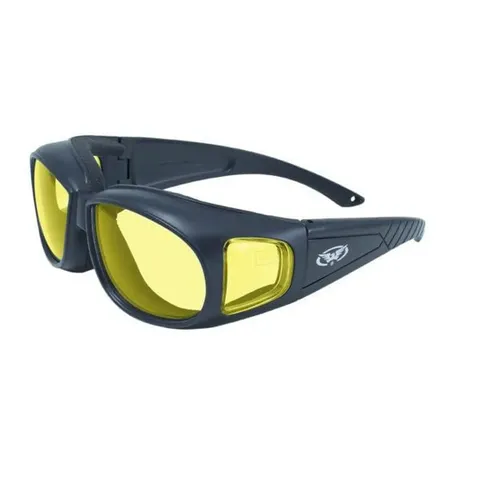 Окуляри захисні з ущільнювачем Global Vision Outfitter (yellow) Anti-Fog, жовті, Чорний — фото 2