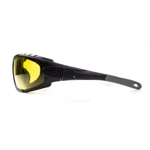 Окуляри фотохромні (захисні) Global Vision Shorty Photochromic (yellow) Anti-Fog, фотохромні жовті, Чорний — фото 4