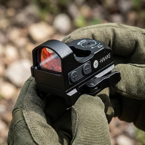 Приціл Hawke Reflex Sight Red Dot Sight, Weaver Rail, сетка 3 MOA Dot, Wide View — фото 3