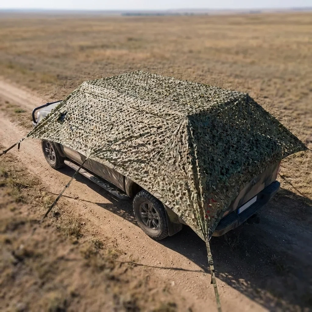 Маскувальна сітка Militex для окопів та бліндажів Темний мультикам 5х8м (площа 40 кв.м.)