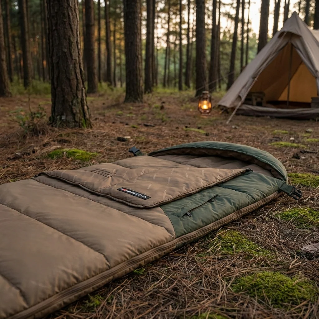 Спальник з капюшоном Naturehike Sunny Day PL02 U250 CNK2550WS028, (8,5°C), правий, коричнево-зелений