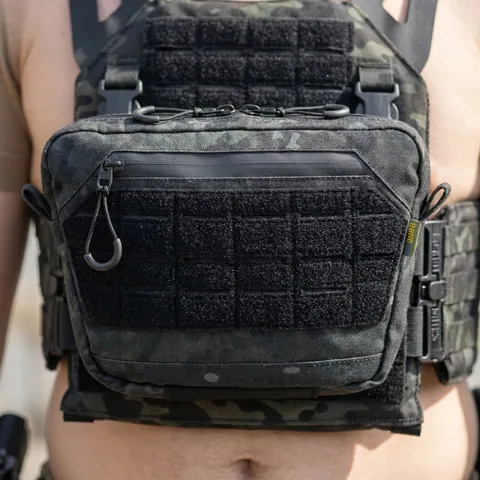 Сумка-напашник XL з балістичним пакетом 1 клас захисту Kiborg GU Сordura Dark Multicam — фото 3