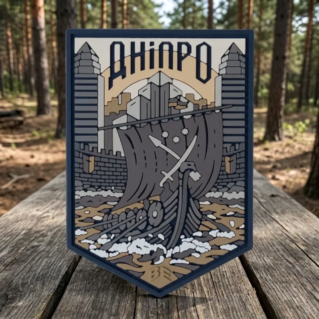 ПВХ Патч (шеврон) "Дніпро" койот