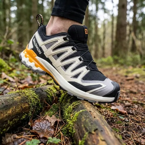 Чоловічі трейлові кросівки Salomon XA PRO 3D V9 Black / Gull / Turmeric — фото 3