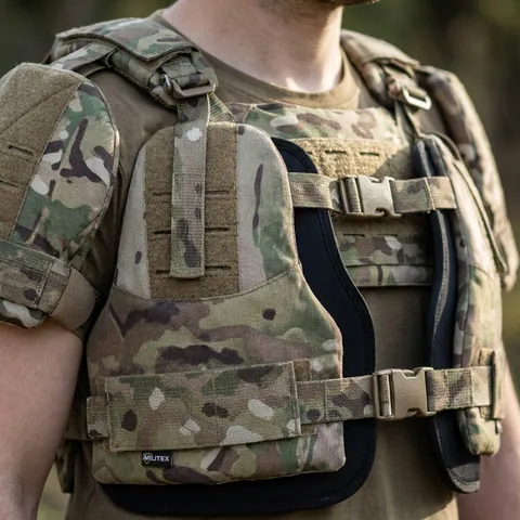 Захист плечей з балістичним пакетом 1 клас захисту Militex cordura USA Multicam — фото 3