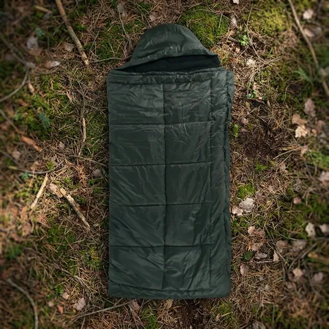 Зимовий спальний мішок Kiborg "Alfa Fleece" -20°C олива (85x210) — фото 3