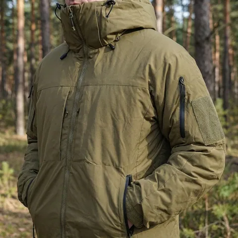 Утеплена зимова куртка BR SQG 5 з еко-пухом койот — фото 3