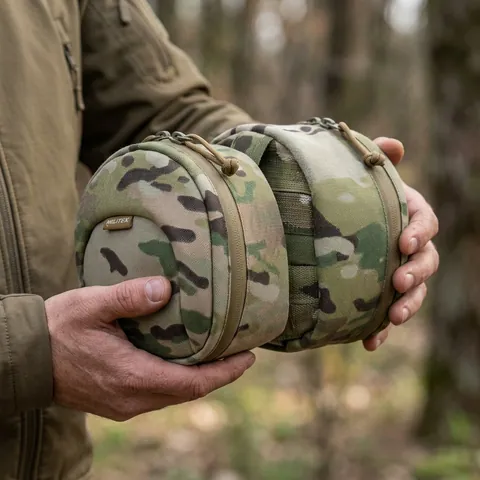 Підсумок Militex (L) для захисту навушників навушники Cordura original USA Мультикам — фото 3
