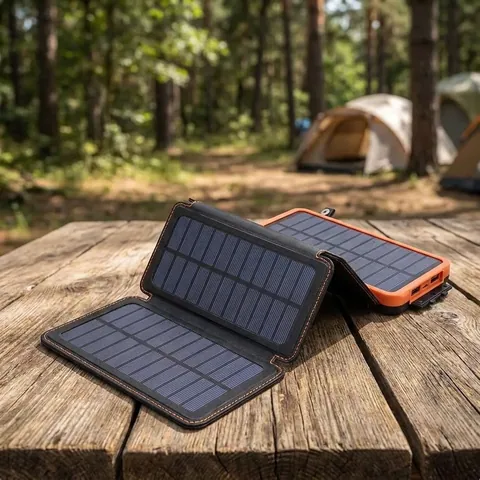 Повербанк з 4 сонячними панелями iPower S25 10000мАч