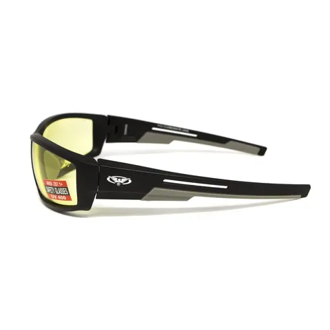 Окуляри захисні Global Vision Sly (yellow), жовті, Чорний — фото 4