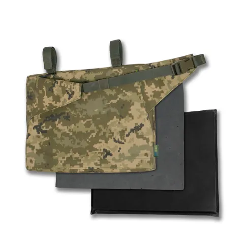 Каремат-сидушка Kiborg 20mm (посилена) Cordura Pixel під бронепакет — фото 4