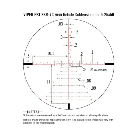 Приціл оптичний Vortex Viper PST Gen II 5-25x50 FFP EBR-7C MRAD (PST-5259) — фото 9