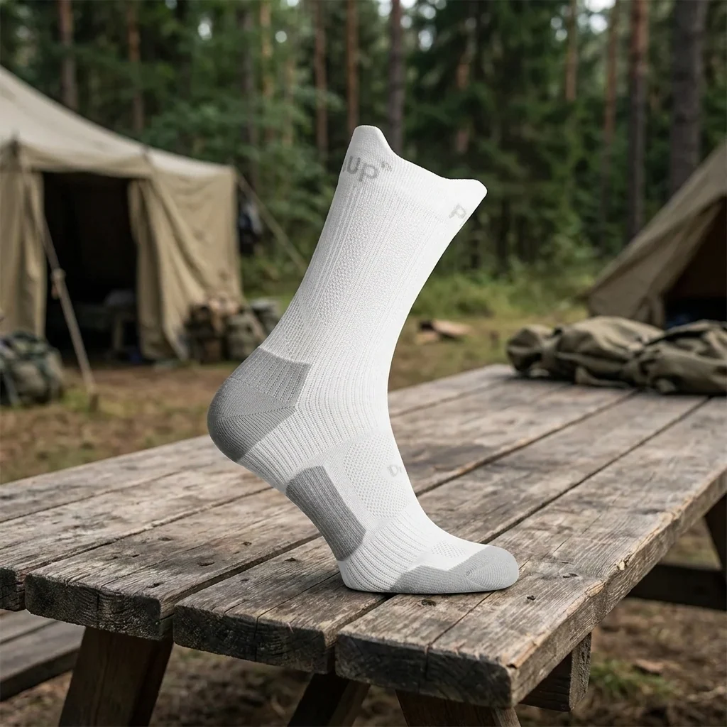 Літні компейні шкарпетки «ShortDry PRO» TonusUp® сіро-білі PROTECTOR™