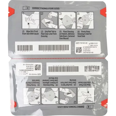 Оклюзійна пов'язка HyFin Vent Chest Seal Twin Pack — фото 3