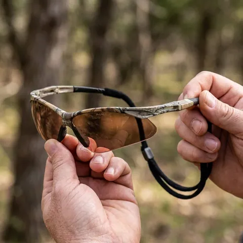 Окуляри захисні Pyramex Pmxtreme Camo (bronze) Anti-Fog, коричневі в камуфльованій оправі, Камуфляж — фото 3
