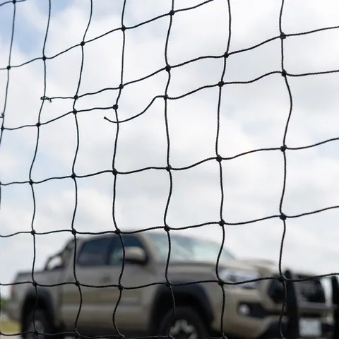 Антидронова сітка (6×7 м) вічко 50 мм, нитка 1,8 мм, чорна міцна сітка для захисту техніки та позицій — фото 3