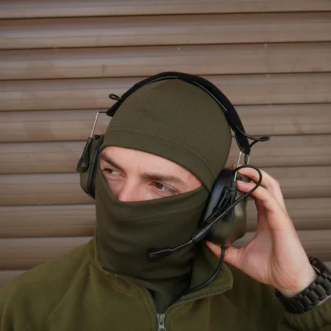 Тактичні навушники EARMOR M32 з універсальним кріпленням Олива — фото 8