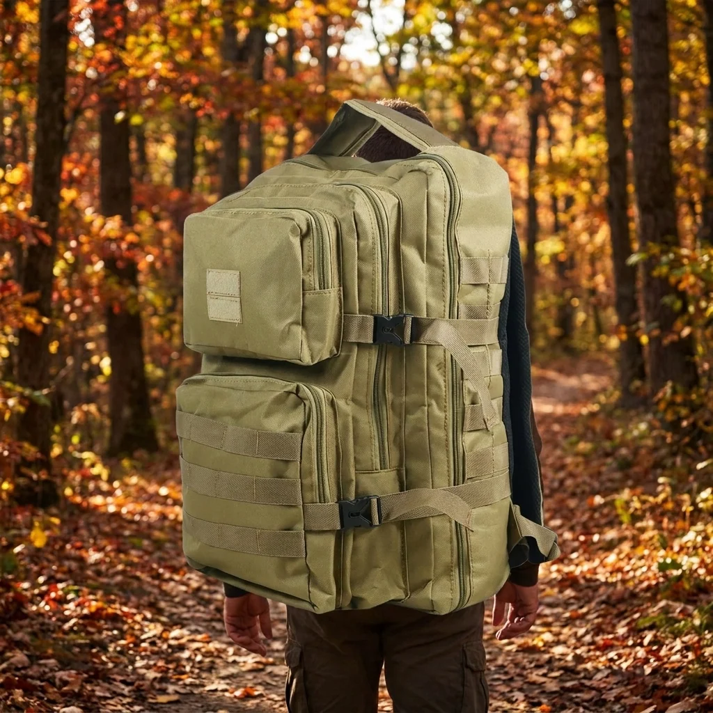Рюкзак тактичний 30 л з системою MOLLE койот (виробництво Україна)