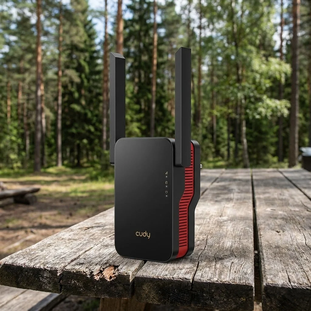 Ретранслятор Cudy RE3000 Wi-Fi 6 Mesh Gigabit Ethernet Чорний