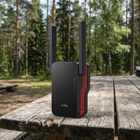 Ретранслятор Cudy RE3000 Wi-Fi 6 Mesh Gigabit Ethernet Чорний