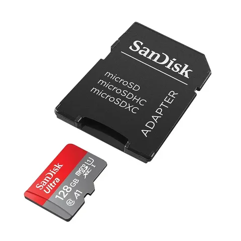 Карта пам’яті SanDisk Ultra 128GB microSDXC UHS-I Class 10 + SD адаптер (SDSQUAB-128G-GN6MA) — фото 2