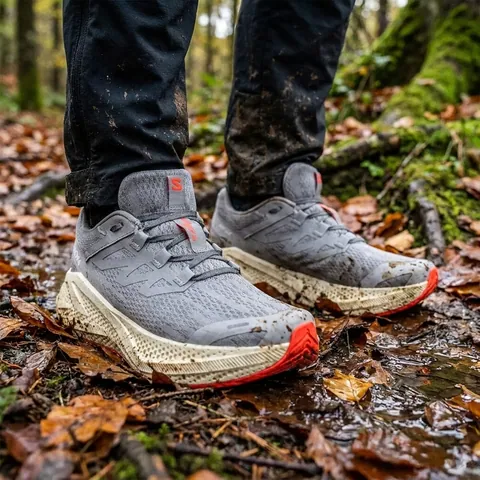 Кросівки Salomon outdoor AERO GLIDE 3 Alloy/Vanilla Ice/Neon Flame