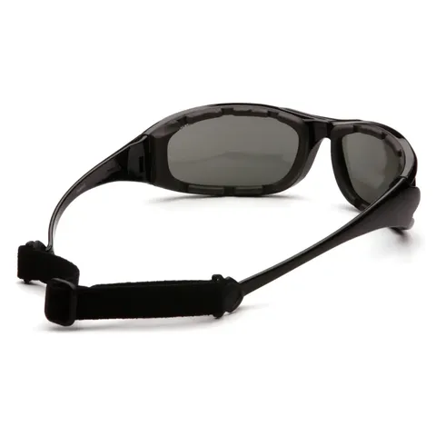 Захисні окуляри з полярізацією Pyramex Pmxcel Polarized (gray) Anti-Fog, сірі, Чорний — фото 7