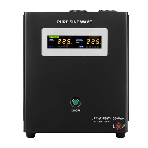 ДБЖ з правильною синусоїдою 12V LPY-W-PSW-1000VA+(700Вт)10A/20A — фото 2