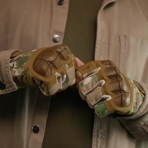 Рукавиці тактичні безпалі Mechanix Multicam — фото 8