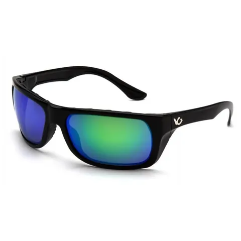 Окуляри поляризаційні захисні Venture Gear Vallejo Polarized (green mirror), дзеркальні синьо-зелені, Чорний — фото 2