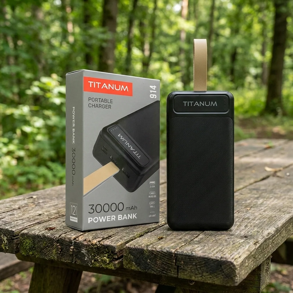 Повербанк TITANUM 914 Black 30000mAh