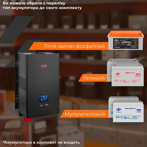 ДБЖ з правильною синусоїдою 24V LPE-W-PSW-3600VA+ (2500Вт) 1-50A — фото 7