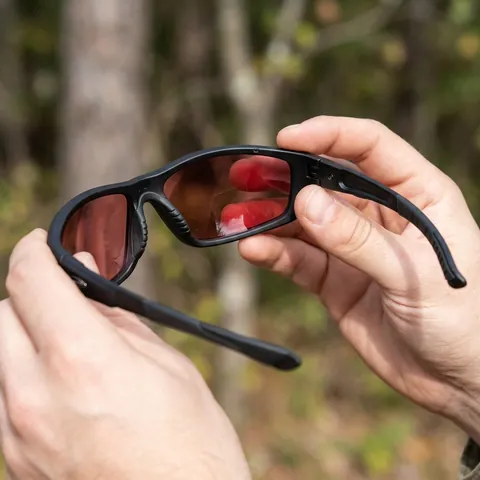 Окуляри фотохромні (захисні) Global Vision Hercules-1 PLUS Photochromic (G-Tech™ red) Anti-Fog, фотохромні дзеркальні червоні, Чорний — фото 3