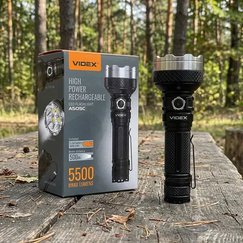 Портативний світлодіодний ліхтарик VIDEX VLF-A505C 5500Lm 5000K
