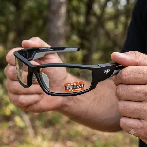 Окуляри захисні Global Vision Sly (clear), прозорі, Чорний — фото 3