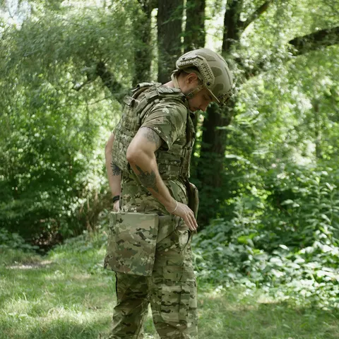 Каремат-сидушка з балістичним пакетом 2 класу захисту Militex Cordura original USA Мультикам — фото 9
