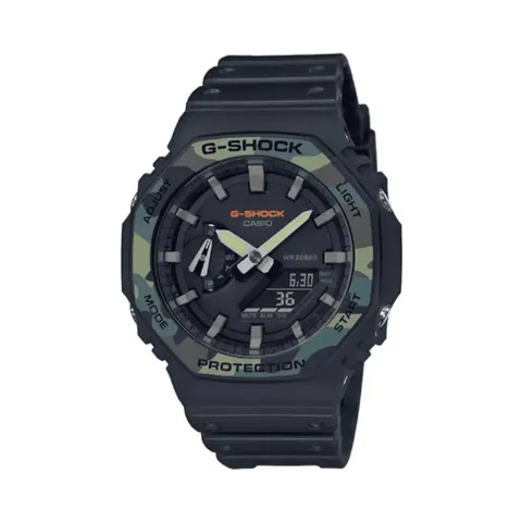 Годинник Casio G-SHOCK GA-2100SU-1AER - чорний / камо — фото 2