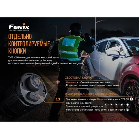 Ліхтар ручний Fenix TK16 V2.0, зелений — фото 7