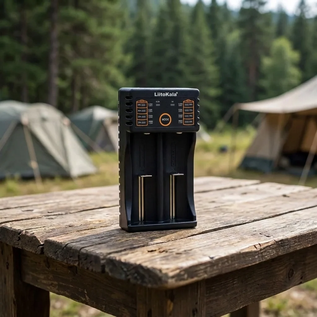 Зарядний пристрій Liitokala Lii-202, Ni-Mh/Li-ion/Li-Fe/LiFePO4, USB, Powerbank, LED, Box