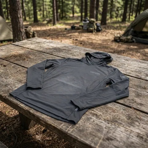 Лонгслів Camotec Chiton Hood CoolPass(графіт)